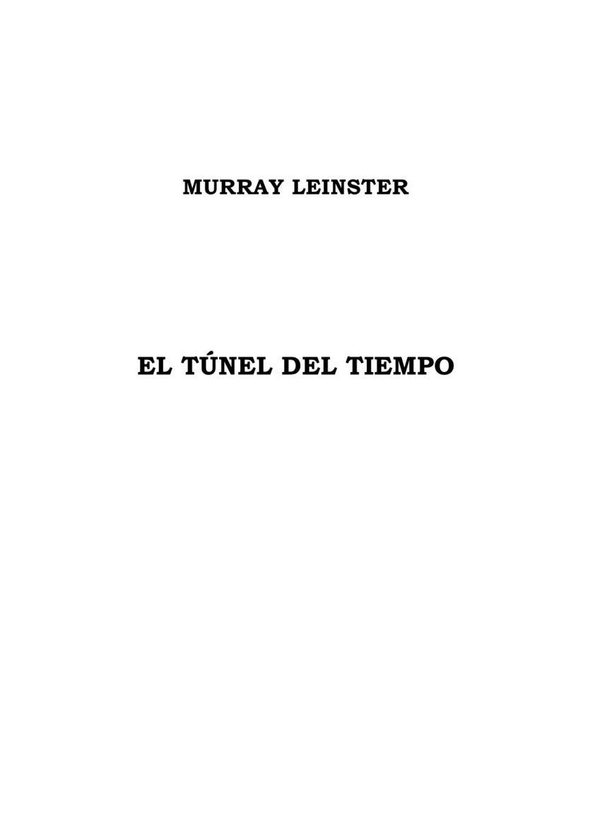 Portada de El Túnel del Tiempo